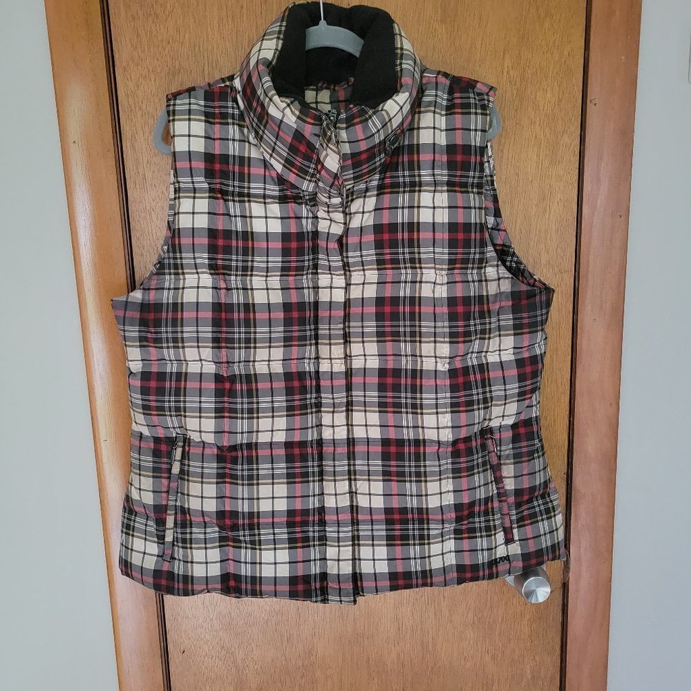 Women's Eddie Bauer Goose Down Filled Plaid Vest